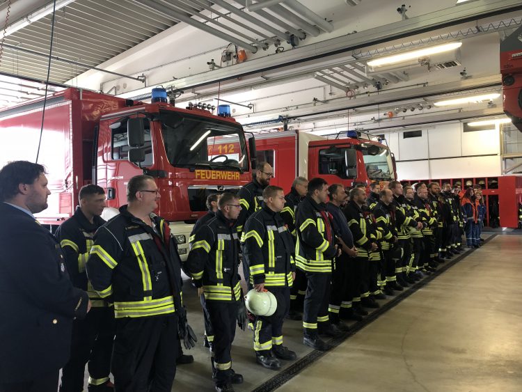 Lobende Worte für die Feuerwehr Selb