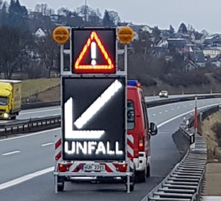 Erster Einsatz für neuen Vorwarnanhänger